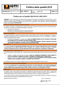 Politica della qualità Iotti HC